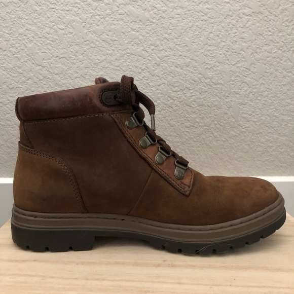 Timberland Dark Brown Leather Lace Up Hiking Boots 8.5 - Picture 9 of 11